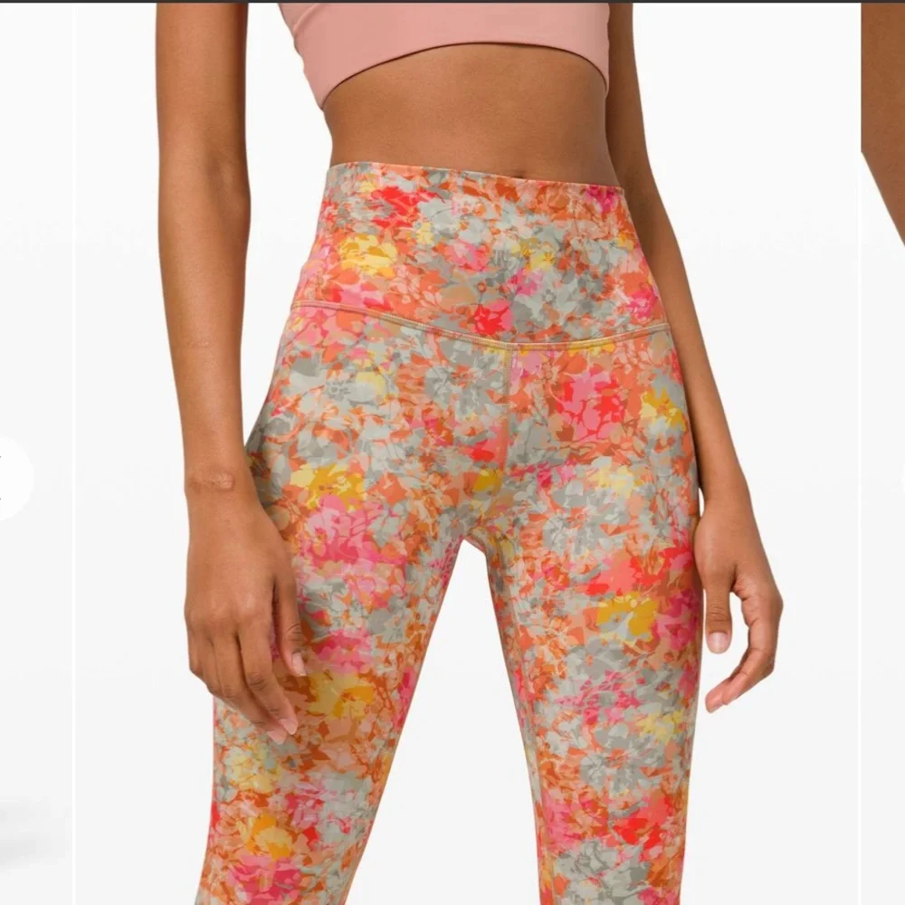 lululemon athletica Multicolor Floral Print High-Rise Leggings